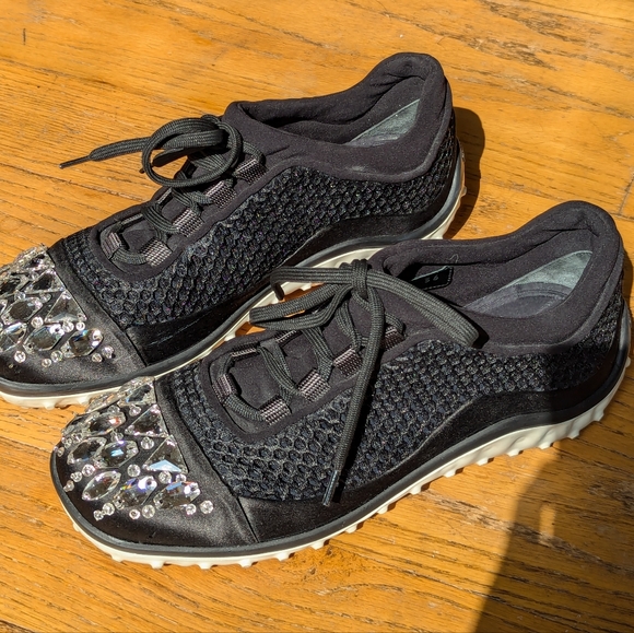 Miu Miu Crystal Embroidery Sneaker 36 - Picture 3 of 9